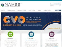 Tablet Screenshot of namss.org